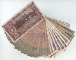 Vegyes 26db-os, főleg Pengő bankjegytétel T:F,VG