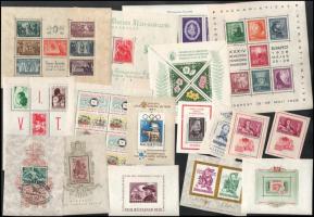 1938-1960 18 klf blokk és kisív másodosztályú minőségben (108.300)