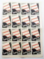 cca 1930-40 Lampart reklám grafika címke ív, art deco-avantgárd stílus