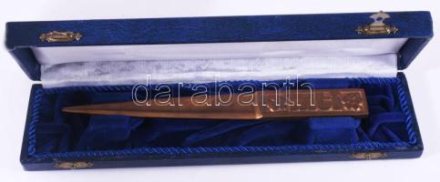 Magyar Távirati Iroda levélbontó, h: 19 cm