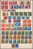 1942-1946 Kis tétel kétoldalas A4-es berakólapon