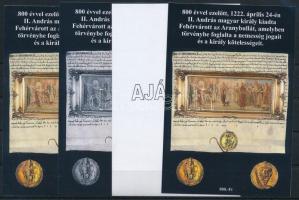 2022/05 Aranybulla 4 darabos emlékív garnitúra (30.000)