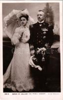 Queen of Holland and Prince Consort. Rotary photo (vágott / cut)