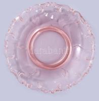 Pink csésze, aljjal, formába öntött. 13 cm