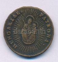 1763. Rézdénár "Mária Terézia / zárt korona" T:XF patina