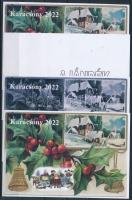 2022/13 Karácsony 4 darabos emlékív garnitúra (30.000)