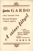Greta Garbo: A színes fátyol. Metro-Goldwyn-Mayer (non PC) (EB)