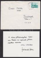 1980 Ferencsik János karmester  saját kézzel írt és aláírt levele