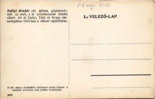 Budapest XVII. Rákos, Zsélyi Aladár okleveles pilóta, gépészmérnök az első, aki aviatikusaink között...