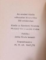 Tagore, R[abindranath]: Az élet megismerése. [Bp.], én., Egyetemi Nyomda Minatűr Könyvgyűjtő Klubja....