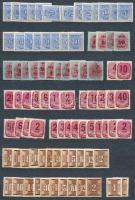 1934-1958 Kis portó tétel kétoldalas A4-es berakólapon (~15.000)