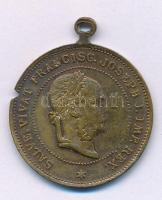 Osztrák-Magyar Monarchia 1898. Ferenc József uralkodásának 50. évfordulója bronz emlékmedál (28mm) T...
