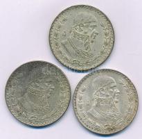 Mexikó 1958. 1P Ag "Jose Morelos" (3x) T:XF,VF patina, ph.
Mexico 1958. 1 Peso Ag "J...