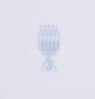 Zsolnay 3 darab bögre, jelzett, m: 10 cm