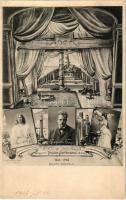 1906 Tristan Aufführung 1888-1906. Alfred von Bary. Verlag Wagner-Museum Café Sammet / Tristan performance, opera singers, stage