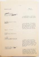 1981 Karinthy Frigyes műve alapján Révész György rendezésében készült Agyrémek c. film forgatókönyve...