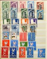 Europa CEPT összeállítás 9 lapos, közepes berakóban