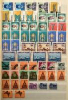 Indonézia tétel 16 lapos, A/4-es Abria berakó kb. felében