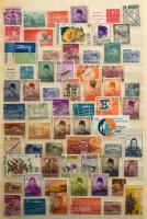 Indonézia tétel 16 lapos, A/4-es Abria berakó kb. felében