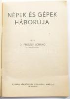 ca 1940 Népek és gépek háborúja, 51 képpel, 64p. Magyar népművelők társasága