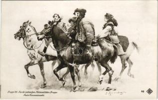 Gruppe XXI. Aus der polnischen Nationalitäten-Gruppe. Offizielle Ausgabe des Festzugs-Comité / Polish military art postcard s: Z. Rozwadowski