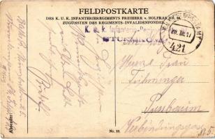 1917 Dös Pupperl schau masi a an! Feldpostkarte des K.u.k. Infanterieregiments Freiherr v. Bolfras N...