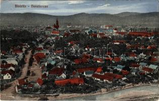 1916 Beszterce, Bistritz, Bistrita; látkép. F. Stolzenberg kiadása / general view + "K.u.K. Kommando des Permanenten Krankenzuges No. 55." (EK)