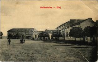 Balázsfalva, Blasendorf, Blaj; Központi szálloda, Geld János, Sebes Ferenc üzlete. Sinberger Salamon kiadása 60. (W.L. ?) / hotel, shops (EB)