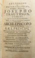 Francisco Xav. Roys: Ethica et Jus Naturae. Viennae Austriae, 1755, Typis Joannis Thomae Trattner, 7...