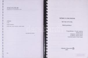 ca 1990-2015 50 db Magyar, vagy magyar koprodukcióban készült film forgatókönyve, általános, sminkes...