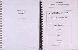 ca 1990-2015 50 db Magyar, vagy magyar koprodukcióban készült film forgatókönyve, általános, sminkes...