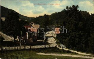 1912 Szováta, Sovata; Felső úti részlet, nyaralók / street, villas (EM)