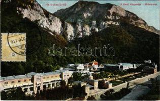 1911 Herkulesfürdő, Baile Herculane; A fürdő központja. Krizsány R. kiadása / Mittelpunkt / spa