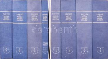 Nagy Iván: Magyarország családai czímerekkel és nemzedékrendi táblákkal. 1-8. kötet. Bp., 1987, Helikon. Szakály Ferenc: A Nagyiván c. tanulmány füzettel. Az 1857-1868. közötti kiadás (Pest, Ráth Mór) nyolckötetes reprint kiadása. Kiadói egészvászon-kötésekben, 2 karton-tokban.