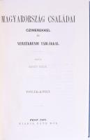 Nagy Iván: Magyarország családai czímerekkel és nemzedékrendi táblákkal. 1-8. kötet. Bp., 1987, Heli...