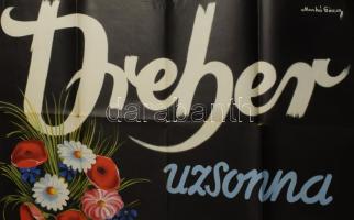 ca 1930 Dreher uzsonna nagy méretű reklám plakát. Litográfia. Markó Géza grafikája. Klösz nyomda. Ha...