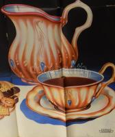 ca 1930 Dreher uzsonna nagy méretű reklám plakát. Litográfia. Markó Géza grafikája. Klösz nyomda. Ha...