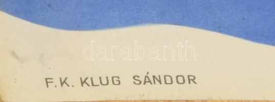 ca 1930 Dreher uzsonna nagy méretű reklám plakát. Litográfia. Markó Géza grafikája. Klösz nyomda. Ha...