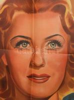 1941 Behajtani tilos nagy méretű mozi film plakát. Rendezte: Mártonffy Emil. Főszereplők: Bilicsi Ti...