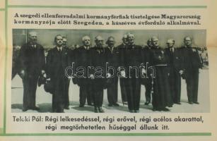 cca 1938-1940 "Magyarok! Olvassátok: Mert utaz jelöl, hitet, erőt merítesz belőle, magyar fajod...