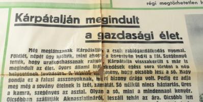 cca 1938-1940 "Magyarok! Olvassátok: Mert utaz jelöl, hitet, erőt merítesz belőle, magyar fajod...