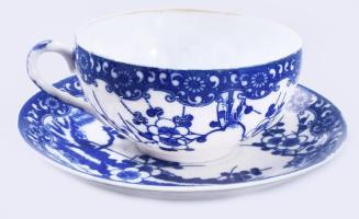 Japán 22 részes cseresznyevirág mintás tojáshéj porcelán teás készlet, süteményes tányérokkal, telje...