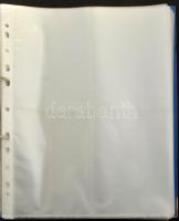 400 férőhelyes képeslap berakó lefűzött mappában (kissé foltos)