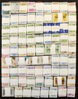 Kb 150 db modern magyar bündli lapos dobozban, benne Antik bútorok, Karácsony, Kastélyok stb.