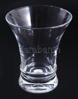 Kristály kehelyváza, hibátlan, m: 14 cm