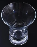 Kristály kehelyváza, hibátlan, m: 14 cm