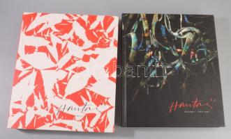 Berecz Ágnes: Simon Hantai. Volume I-II. Szerk.: Makláry Kálmán. Volume I.: 1949-1959. Volume II.:1960-2001. Bp., 2012-2013, Makláry Artworks, 295+375 p. Magyar, francia és angol nyelven. Hantai Simon műveinek illusztrációival nagyon gazdagon illusztrált. Kiadói kartonált papírkötések, a 2. kötet kiadói papír védőborítóban, kiadói kartontokban, jó állapotban.