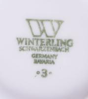 Bavaria vasfűmintás egyszemélyes reggeliző szett, csésze alátéttel és desszertes tányér. Jelzés nélk...