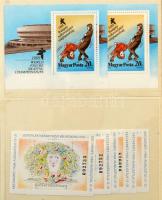 Kb 100 db magyar blokk, kisív főleg az 1980-as évekből közepes, széteső berakóban, benne nagyon sok sorszámkövető blokk! (kevés pecsételt)