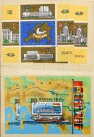 Kb 100 db magyar blokk, kisív főleg az 1980-as évekből közepes, széteső berakóban, benne nagyon sok ...